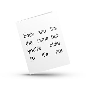 Carte d'anniversaire / Inspiré des enfants / Charli XCX / Happy Bday / Simple / pochette de l'album