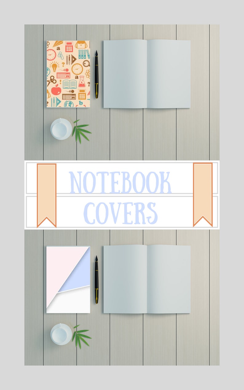 Printable and Digital Notebook Cover Art Etsy