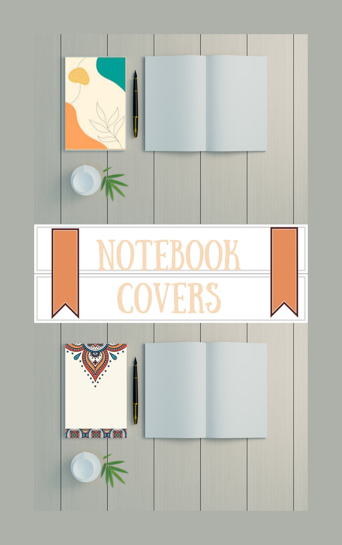 Printable and Digital Notebook Cover Art Etsy