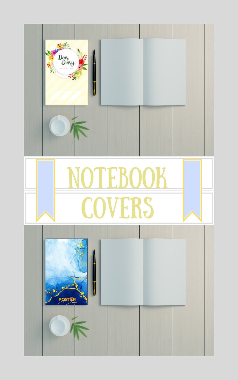 Printable and Digital Notebook Cover Art Etsy