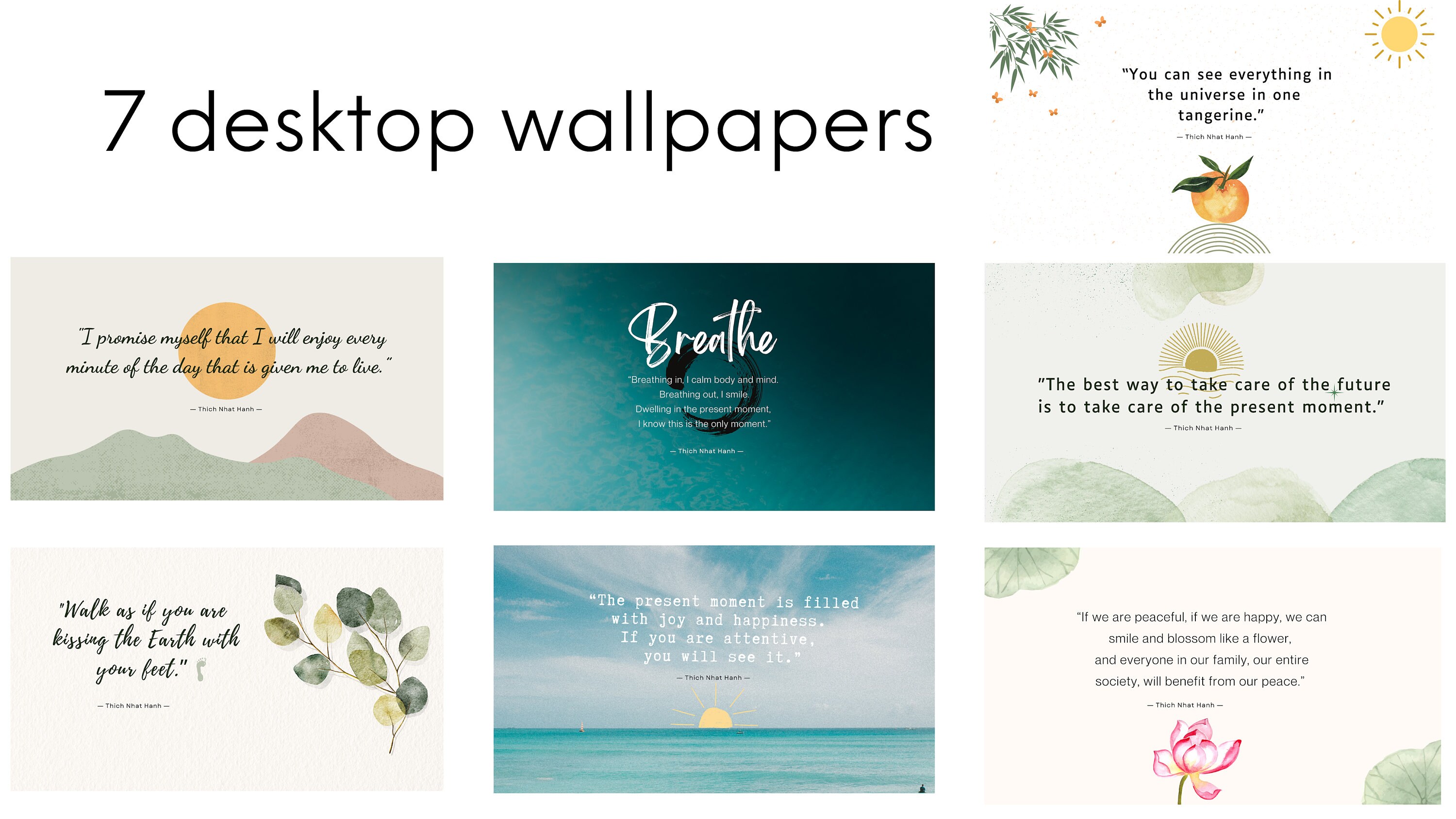 Mindfulness Desktop Wallpaper, 7 Inspirational Laptop Backgrounds With