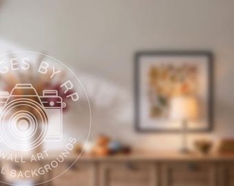Minimalist fall home office blurred background bundle for Zoom meetings | Blurred Teams backdrop | five images | Fall Digital Download