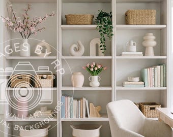 Spring home office background for Zoom meetings, Virtual Teams backdrop, Digital Download