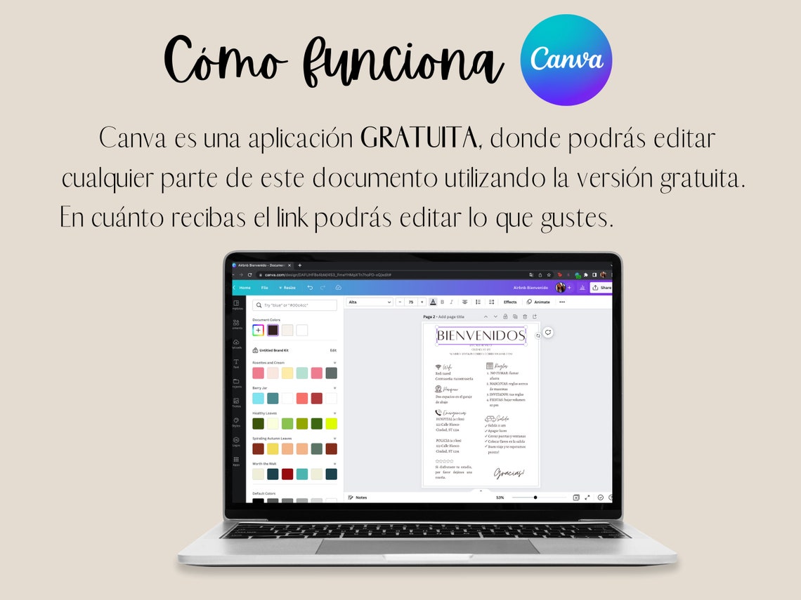 Spanish Airbnb Sign Template, Airbnb Bundle, Vacation Rental Printable, Things to Know