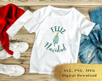 Spanish Christmas SVG, Feliz Navidad svg, Christmas svg Bundle, Christmas clipart, Merry Christmas Svg Sayings, Christmas svg cut files