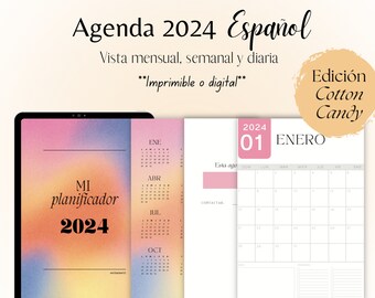 Spanish 2024 Planner: Printable Daily & Weekly Agenda (PDF)