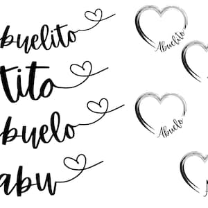 Abuelo svg bundle, Abuelo heart avg, Latin grandpa svg, Father's day svg, Grandparents svg, Dad svg, Grandpa heart svg, Día del padre svg