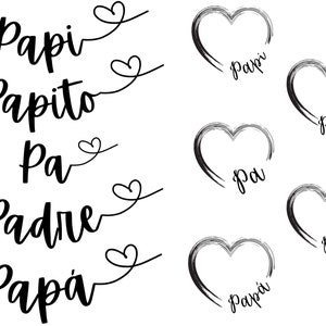 Dad svg bundle, Papá svg bundle, Papi svg, Father's day svg, Feliz día del padre svg, Familia svg bundle, Fathers day in spanish svg
