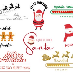 Feliz Navidad SVG Bundle, Spanish christmas svg, Christmas svg Bundle, Christmas clipart, Christmas Svg Sayings, Christmas svg cut files