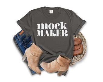 Comfort Colors 1717 Pepper Flatlay Mockup, Pepper 1717 Mockup, Comfort Colors Flat Lay Mockup, Mock Up Comfort Colors Pepper, Mock Maker