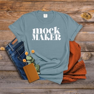 1717 Ice Blue Mockup, Comfort Colors Mockup Ice Blue, Comfort Colors 1717 Ice Blue Mockup, Mock Up Comfort Colors Ice Blue, 1717 Flat Mockup