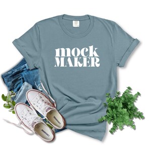Ice Blue Comfort Colors Mockup, Comfort Colors C1717 Ice Blue Mock Up, Comfort Colors Flat Lay, Comfort Colors Tshirt Mockup, Ice Blue 1717