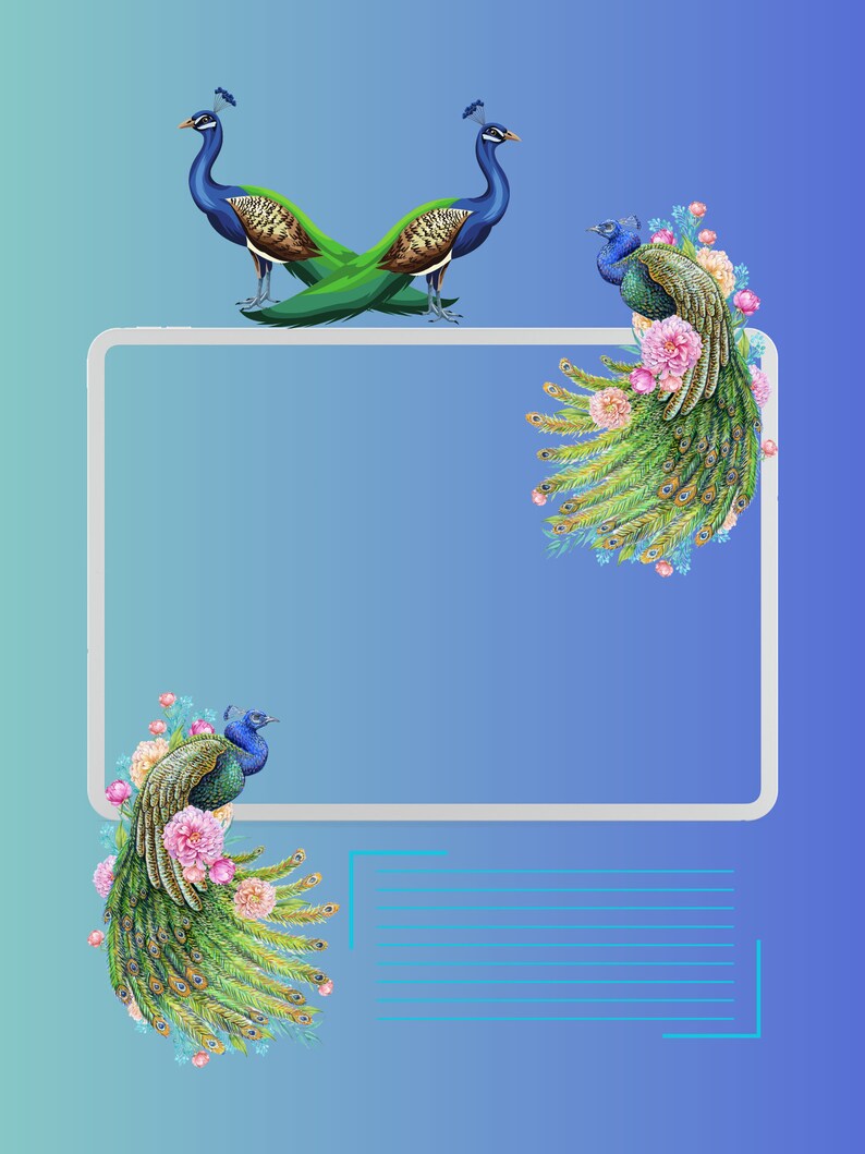 Peacock Scrapbook, Decoupage, Craft Papers. Etsy