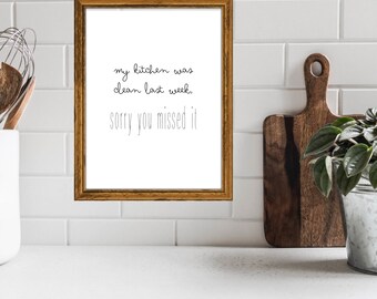 Funny Kitchen Signs Printable Wall Decor Kitchen Wall Art - Etsy