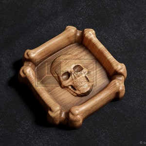 Skull Ashtray - CNC Files for Wood (STL)