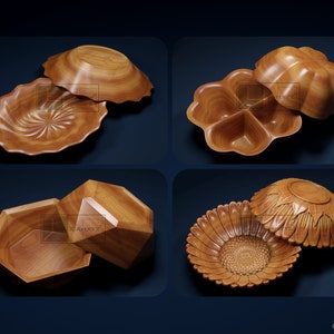 Bowls Pack 3 - CNC Files for Wood (STL)