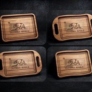 California Trays Pack - CNC Files for Wood (svg, dxf, eps, ai, pdf)