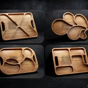Trays Pack - CNC Files for Wood (svg, dxf, eps, ai, pdf)