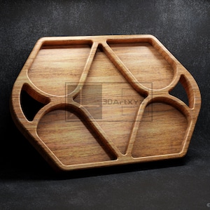 Dienblad - CNC-bestanden voor hout (svg, dxf, eps, ai, pdf)