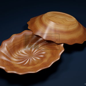 Ovale Spiralschale - CNC-Dateien für Holz (STL)