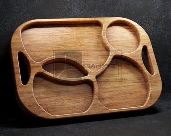Circles Tray - CNC Files for Wood (svg, dxf, eps, ai, pdf)