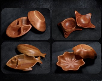 Bowls Pack - CNC Files for Wood (STL)