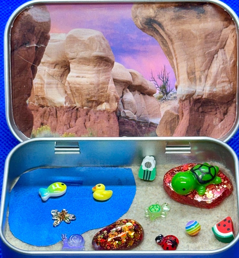 Pocket Pets – Domestic Animal Edition | Collectible Miniature Sensory Tin | Portable Travel Fidget turtle
