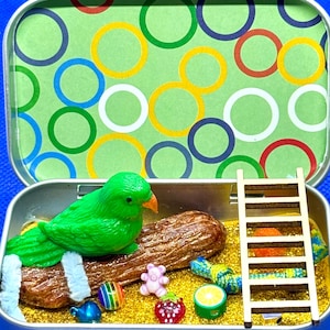 Pocket Pets – Domestic Animal Edition | Collectible Miniature Sensory Tin | Portable Travel Fidget parrot