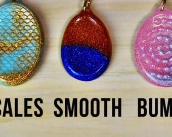 Textured Worry Stone Pendants for Anxiety