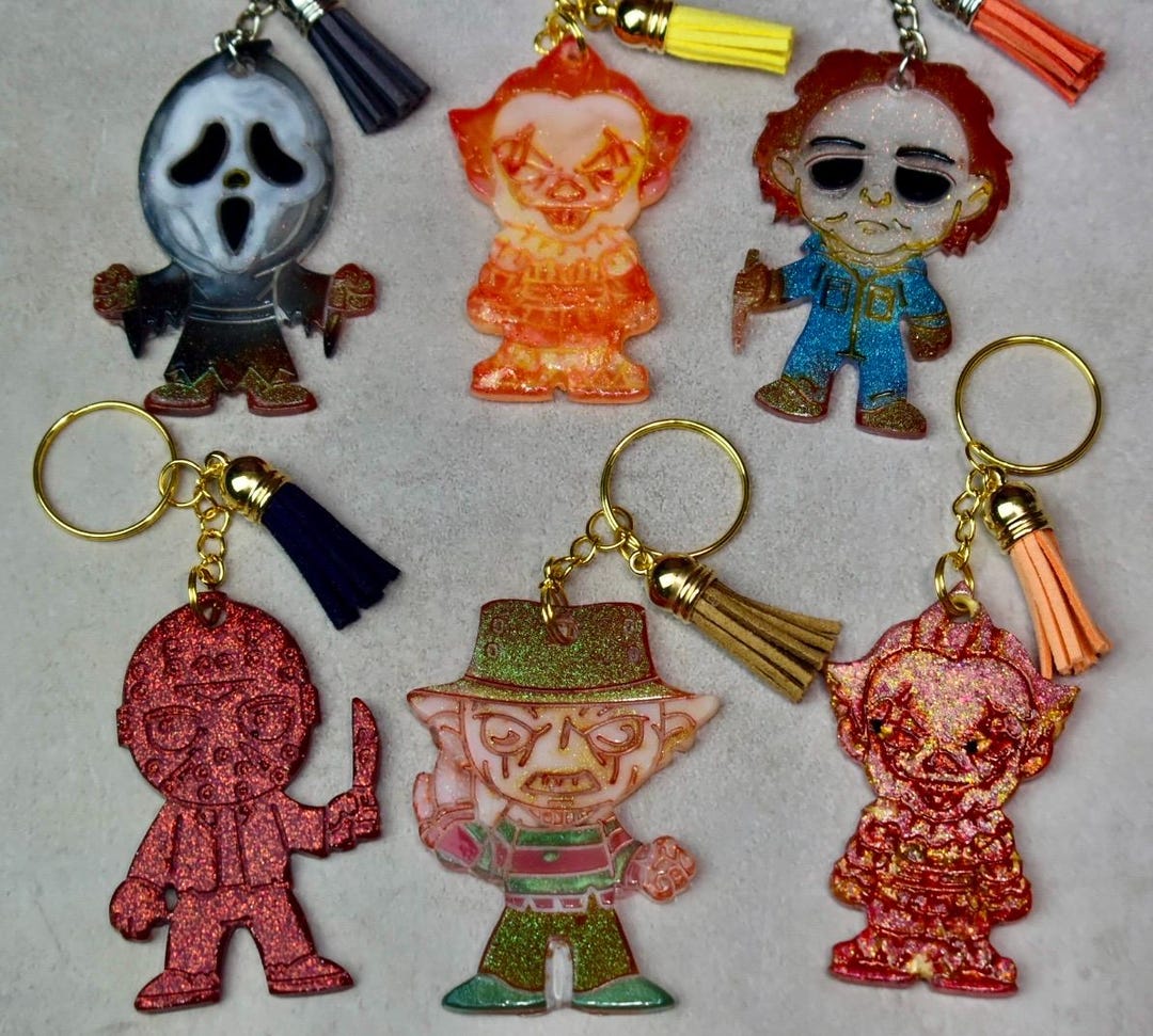 Horror Movie Character Keychains - Etsy