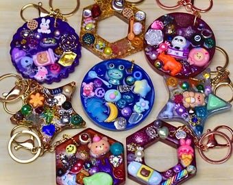 Fidget Keychain | Sensory Keychain | Textured Resin Keychain | Tactile Toy