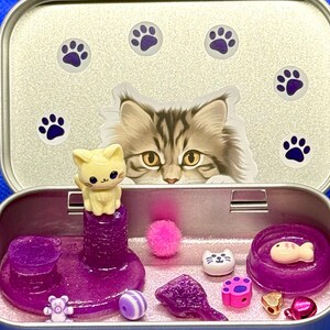 Pocket Pets – Domestic Animal Edition | Collectible Miniature Sensory Tin | Portable Travel Fidget kitten