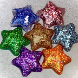 Ocean Wave Textured Star Worry Stone