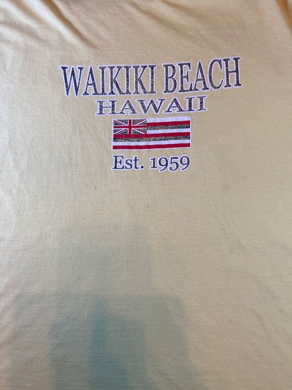 Vintage Wakiki Beach T-shirt, Hawaii Wakiki Beach… - image 2