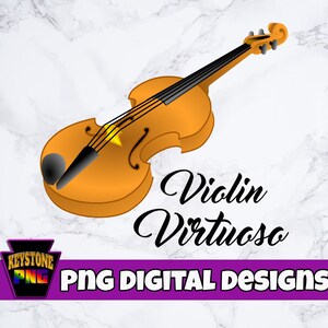 Violin Virtuoso. Music lover PNG. Violinist. Digital download.