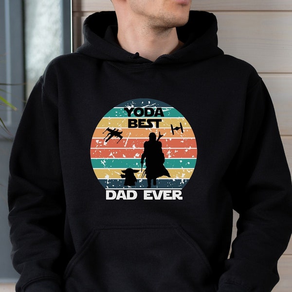 Yoda Best Dad Ever Hoodie, Dad & Son Sweat, Yoda and Baby Yoda Sweatshirt, Matching Hoodie Daddy and Son, Dad Lover Gift, Unisex Dad Sweater