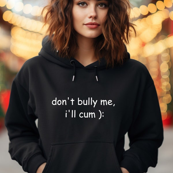 Dont Bully Me Hoodie, Funny Hoodie, Funny Sarcastic Sweat, Unisex Don’t Bully Me Sweatshirt, Sarcastic Sweat, Emo Clothing, Unisex Bullying