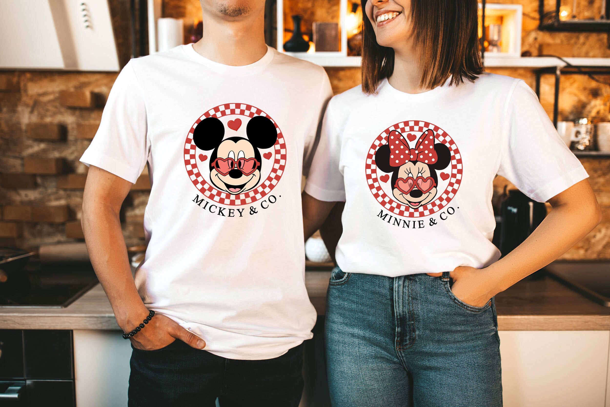 Discover Mickey Minnie Valentine, Disney Valentine T-Shirt