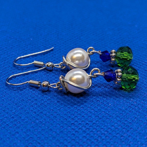 Seahawks Earrings | Game Day Earrings | NFL Jewelry | Football Earrings | Football Watch Party Jewelry | Seahawks Gifts | Sports Earrings