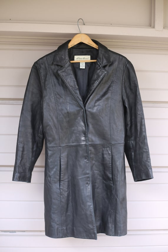 Vintage 90s Y2K 00s Eddie Bauer Leather Jacket S M