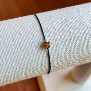 Minimalist Star Armband, verstellbar, stapelbar, handgemacht