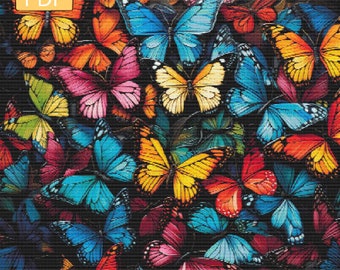 Butterfly Swarm - Digital Download PDF Cross Stitch Pattern
