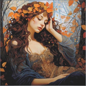 Four Seasons - Autumn - Digital Download PDF Cross Stitch Pattern