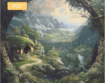 Shire – cyfrowy wzór do haftu krzyżykowego w formacie PDF do pobrania