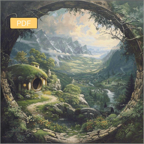 The Shire - Digital Download PDF Cross Stitch Pattern
