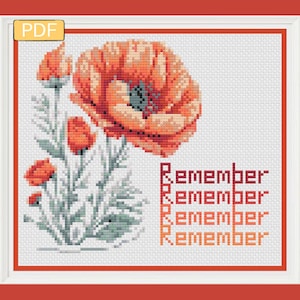 Remember - An Easy Digital Download/PDF Cross Stitch Pattern