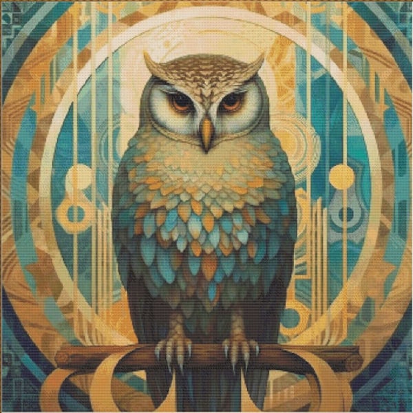Art Deco Owl - Etsy