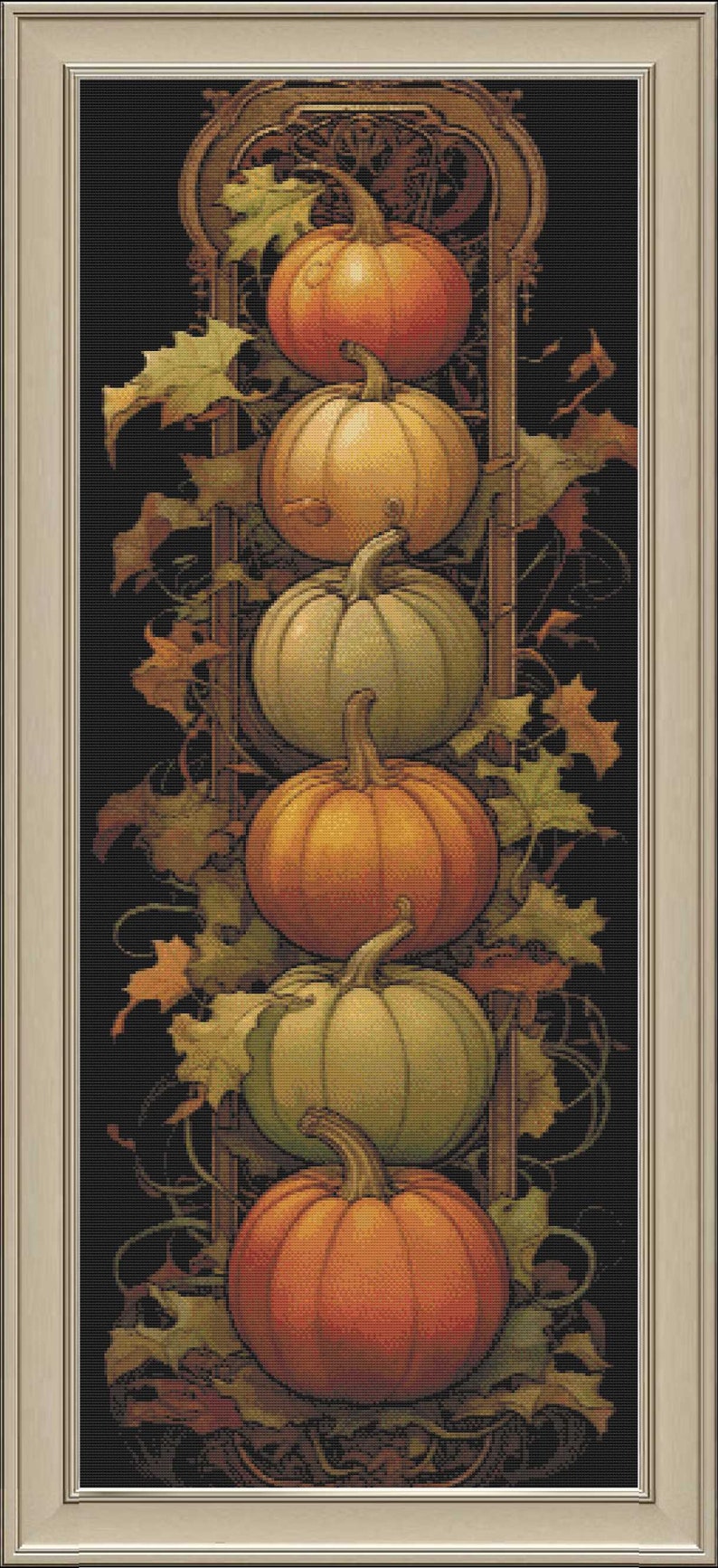 Stack of Pumpkins - Digital Download PDF Cross Stitch Pattern - Etsy