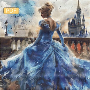 Cinderella - (Fairy Tale Series #6) - Digital Download PDF Cross Stitch Pattern