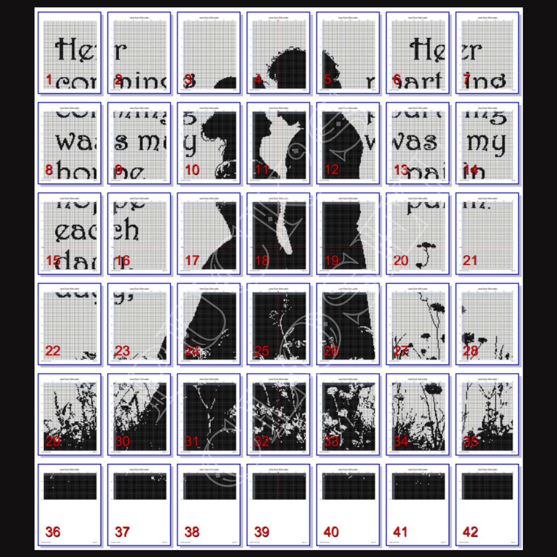 Jane Eyre Silhouette Digital Download pdf Cross Stitch Pattern Etsy jane-eyre-silhouette-digital-download-pdf-cross-stitch-pattern-etsy
